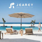 JEAREY 10 ft Outdoor Patio Umbrella w/Tilt and Crank - Image 6