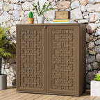Outdoor Storage Cabinet Waterproof, Resin 62 Gallon Storage Box - Image 2