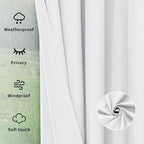 Easy-Going Outdoor Curtains for Patio 1 Panel, 110x120 inch, Weatherproof - Image 6