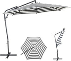 10FT Outdoor Offset Umbrella, Cantilever Patio Umbrella by AEOutdoorUSA