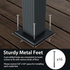 Tangkula 10x12 Ft Heavy-Duty Aluminum Pergola - Image 7