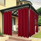 BONZER Outdoor Curtains for Patio Water Resistant | Heavy Privacy Light by Bonzer