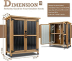 Small Outdoor Storage Cabinet for Patio, Weatherproof Lockable Deck Storage | - Image 2