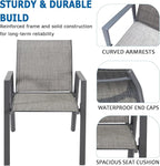 Outdoor Patio Chairs Set of 4, Lightweight Patio Set - Image 5