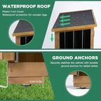 Ketive Outdoor Storage Cabinet, Wood & Metal Storage Shed - Image 4