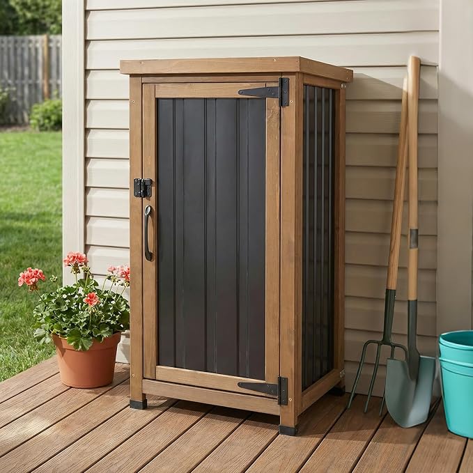 PetsCosset Small Outdoor Storage Cabinet Waterproof by PETSCOSSET