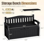 80-Gallon Outdoor Storage Bench - Image 3