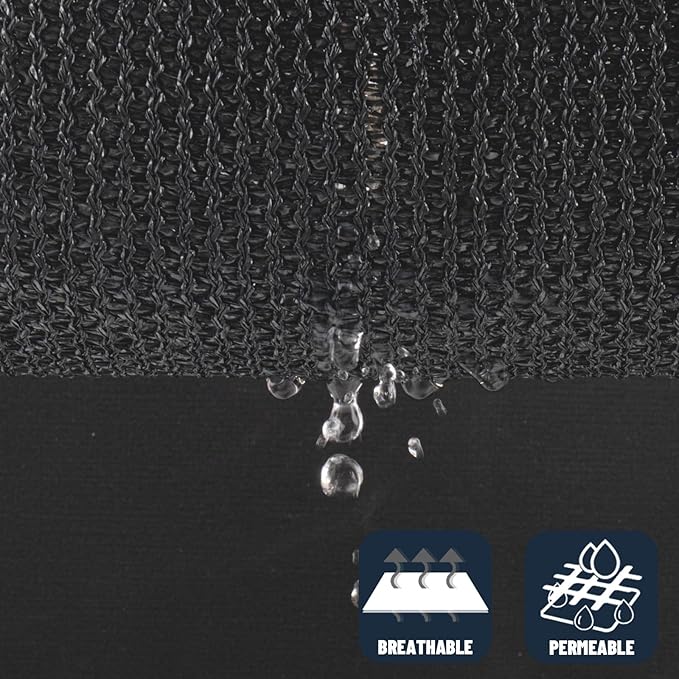 SUNNY GUARD 12' x 16' Rectangle Shade Sail 95% UV Block Outdoor Canopy | Sun - Image 5