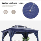 10'x12' Outdoor Gazebo, Heavy Duty Metal Frame Patio Canopy - Image 5