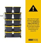 CX 5-Tier Heavy Duty Plastic Storage Shelves - Image 3