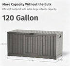 120 Gallon Resin Deck Box, Package Delivery Box - Image 2