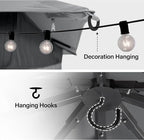 10'x20' Outdoor Gazebo, Metal Frame Heavy Duty Patio Canopy Tent Shelter - Image 5