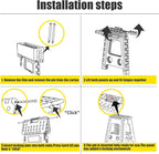 Delxo 17.5 Inch Folding Step Stool, Foldable Step Stool - Image 9