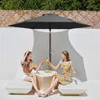 JEAREY 7.5 ft Outdoor Patio Umbrella, Table Umbrella, Tilt & Crank lift - Image 2