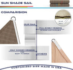 Windscreen4less 11' x 11' x 11' Sun Shade Sail Triangle Outdoor Canopy Cover UV - Image 8