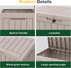 ROJIK Outdoor Storage Housing Deck Box - Image 3