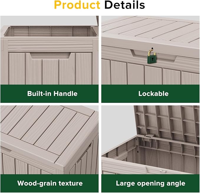 ROJIK Outdoor Storage Housing Deck Box - Image 3