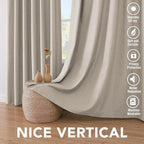 H.VERSAILTEX Linen Curtains 100% Blackout Curtains - Image 7