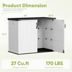 Devoko Outdoor Storage Cabinet 26 Cu Ft - Image 7