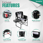 SUNNYFEEL Camping Directors Chair, Heavy Duty, Oversized Portable Folding Chair - Image 5