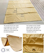 Retractable Waterproof Wave Awning Cover 6' x 30' - Image 4