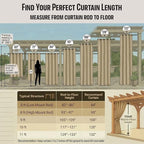 DIVA EN CAMINO DEC Outdoor Patio Curtain Waterproof Darkening Thermal Insulated - Image 3