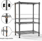 M MZG 450 lbs Steel Storage Shelving 3-Tier Utility Shelving Unit Steel - Image 9