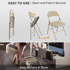 VINGLI 8 Pack Folding Chairs - Image 6