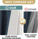 H.VERSAILTEX Linen Blackout Curtains 54 Inches Long 100% Absolutely Blackout - Image 3