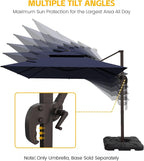 9x12 FT Patio Cantilever Umbrella, Rectangular Heavy Duty Offset Umbrella - Image 8