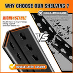 46''W Garage Shelving, AdjustableTall Heavy Duty Shelving, 5T Garage Shelves - Image 5