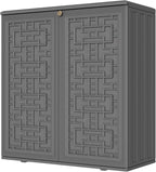 Mrosaa Storage Box Outdoor Caninet, Resin Indoor Storage Box Waterproof Outdoor by Mrosaa