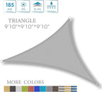 LOVE STORY 10' x 10' x 10' Triangle Sun Shade Sail - Image 7