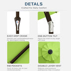 10FT Patio Umbrella, Outdoor Umbrella - Image 2