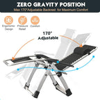 MOPHOTO Zero Gravity Chair, Outdoor Padded Lounge Chair - Image 6
