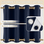 HDCAXKJ Waterproof Outdoor Curtains - Image 3