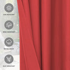 Easy-Going 100% Waterproof Outdoor Curtains 54x120 inch, Gazebo and Pergola 2 - Image 5