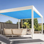 Eden's Decor Straight Flat-Edged Sun Shade Sail Rectangular 15' x 16' Blue - Image 6