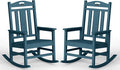 Oversized Outdoor Rocking Chairs Set of 2, 380lbs Heavy-Duty Large Patio Rocker by CIOKEA