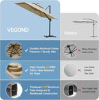 9x12 FT Patio Cantilever Umbrella - Image 2