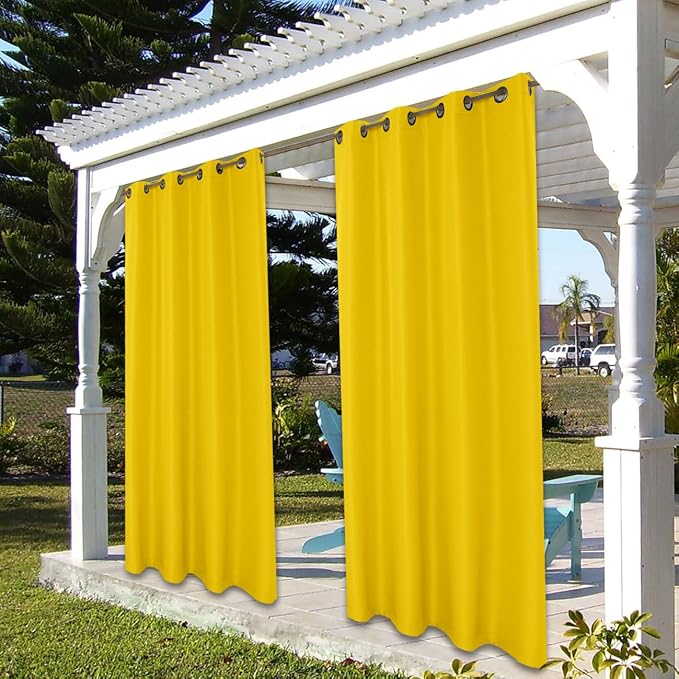 BONZER Outdoor Curtains for Patio Water Resistant Heavy Privacy | Light - Image 8