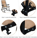 Amazon Basics Outdoor Portable Folding Rocking Chair - Image 7