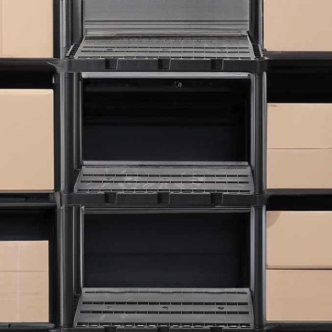 Gracious Living Light Duty Storage Shelves, Knect-A-Shelf 4-Shelf Ventilated - Image 5