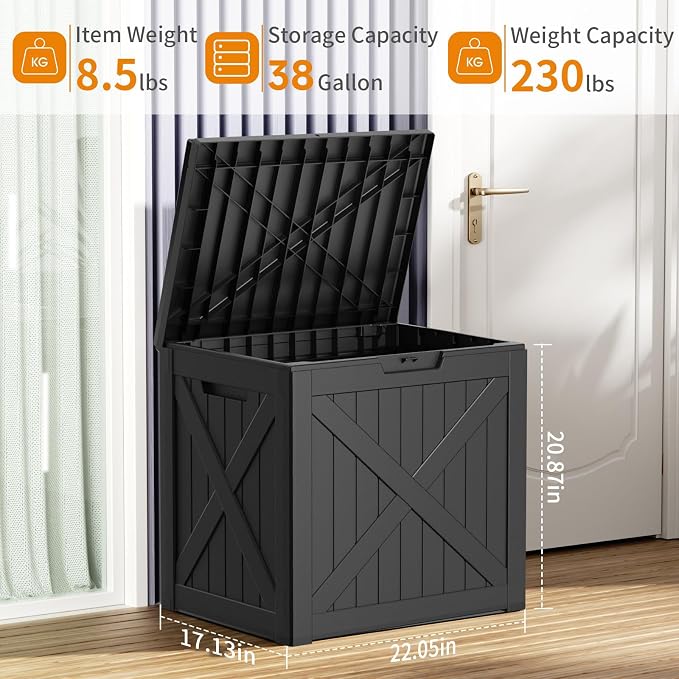 ROJIK Outdoor Storage Housing Deck Box - Image 6
