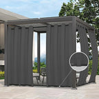 Easy-Going Outdoor Curtains for Patio 1 Panel, 54x72 inch, Weatherproof Privacy by Easy-Going