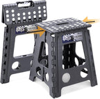 Delxo 16 Inch Folding Step Stool, Foldable Step Stool by Delxo