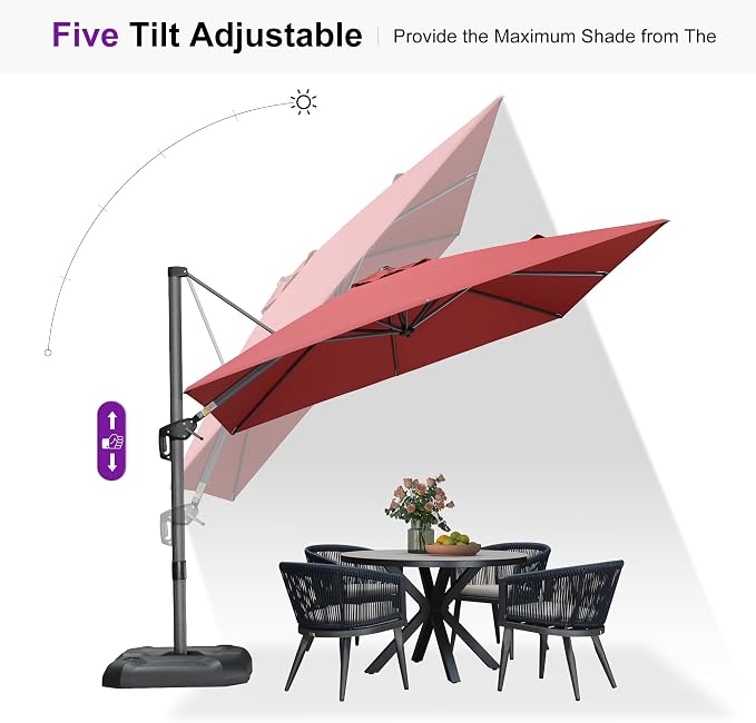PURPLE LEAF Outdoor Umbrella - Image 6