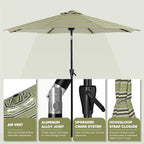 Tempera Patio Market Outdoor Table Umbrella - Image 3