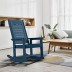 GREENVINES Oversized Outdoor Rocking Chairs Set of 2, HDPE Rocker - Image 2