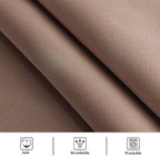 Outdoor Patio Curtains Waterproof W70 x L95 Inch Mocha, 1 Panel | Window Panels - Image 6
